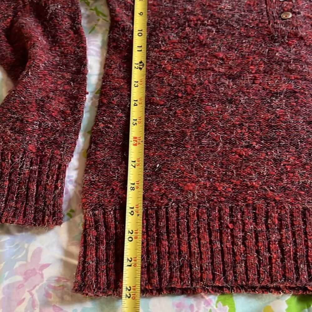 Vintage YSL Yves Saint Laurent Notched Collar Sweater - M - Picture 5 of 11